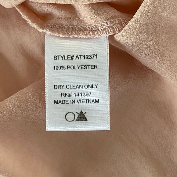 ASTR the Label Blush Draped Sleeveless High-Low Tank Top Women’s Medium Sheer La - Picture 8 of 9